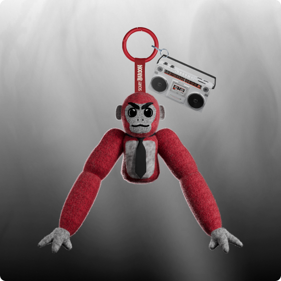 Scary Baboon™ Plushie RED