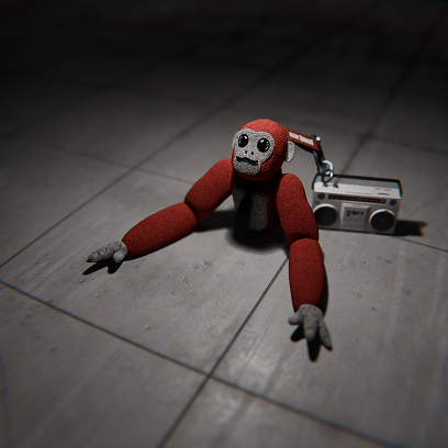 Scary Baboon™ Plushie RED